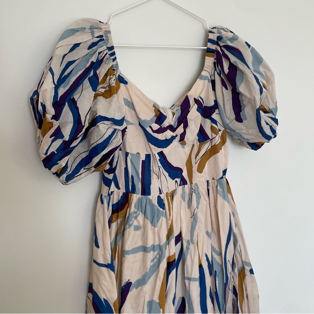Elegant Multicolor Midi Dress